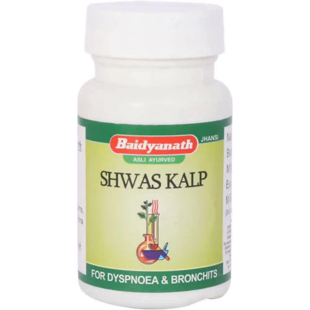 Baidyanath Jhansi Shwas Kalp Tablets, 50 Tablets-1.webp